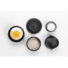 QUALY Salt and Pepper Shaker and Egg Cup in One.
