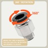Bwintech Pack of 12 8 mm Hose AD x 1/4