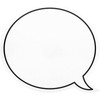 Dry Erase Speech Bubble Cutouts for Bulletin Boards (9 x