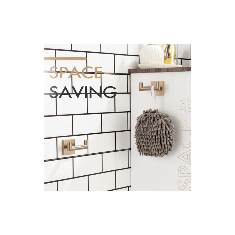 KOKOSIRI Robe Hooks Bath Towel Hooks Bathroom Hardware Double Coat