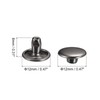sourcing map 100 Sets Leather Rivets, 12x8mm Double Cap Rivets