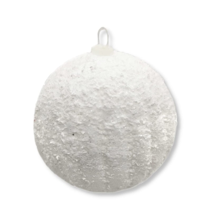 DARO DEKO Christmas Baubles with Snow Diameter 7 cm –