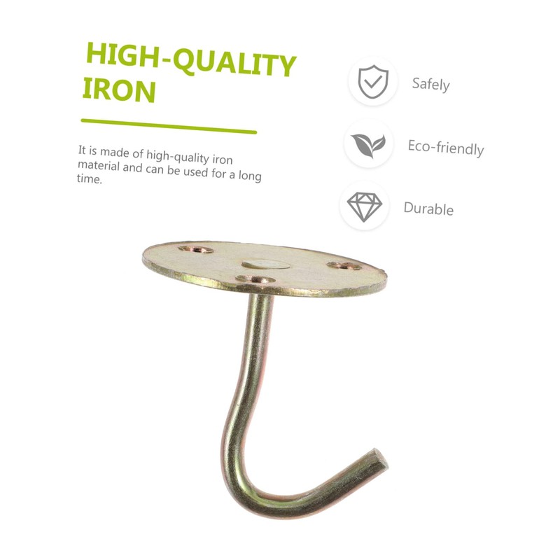 VILLFUL 5pcs Ceiling Hooks Heavy Duty Iron Top Mounted Hooks