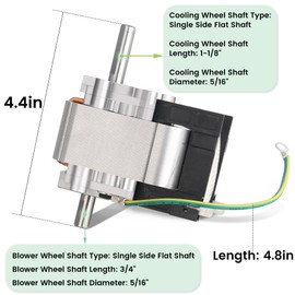 Draft Inducer Blower Motor for Carrier Bryant Payne Furnace Replacement Parts HC21ZS122 HC21ZE122A HC21ZE122 Exhaust Motor for Jakel Furnaces J238-112-112-11202AT