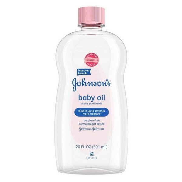 Johnsons Baby Oil 20 Ounce (591ml) (3 Pack)