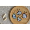 Decoré Corporation Reflective Embroidery Key Ring, CAT Brown, Approx. 2.1
