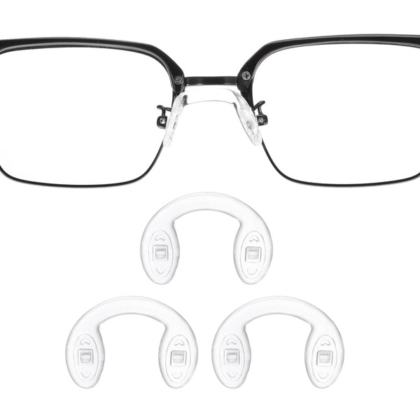HARFINGTON 3 Pairs Eyeglass Nose Pads 5.5mm Thickness Silicone Anti-Slip