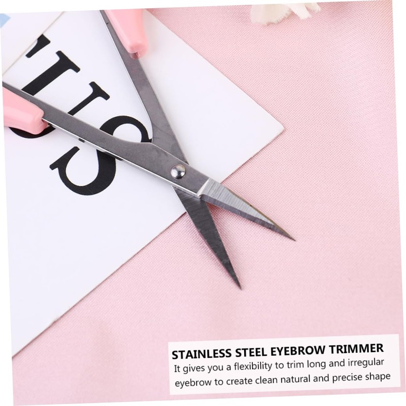 Ipetboom 3sets 2pcs High Scissors Eyebrow Eyelash Trimmer with Ergonomic
