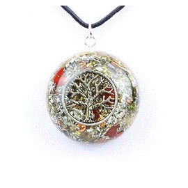 'Orpanit® Orgonite Amulet Yggdrasil World Tree of Life Silver