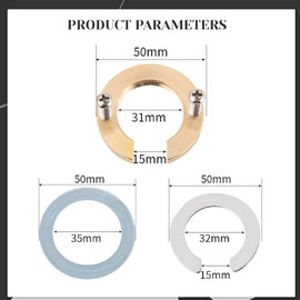 Monobloc Tap Fixing Kit Tap Fixing Bolt Nut Kit Multipurpose Faucet Fixing Set Single Hole Faucet Fixing Fitting Kit Fits Kitchen Bathroom Faucet Basin Prevent Faucets from Loosening (Copper)