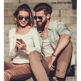 TONY & SANDY Husband Gifts, Husband Stocking Stuffers Christmas Anniversary Fathers' Day Gifts for Husband Birthday Gift Ideas To My Husband Bracelet Wedding Present Men Who Has Everything