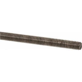 Made in USA 1/2-20 UNF x 6' Zinc Plated Low Carbon Steel RH Threaded Rod