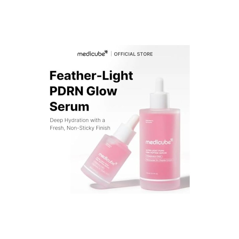 Medicube Suero de Péptidos Rosa Ultra Ligero con PDRN, Niacinamida