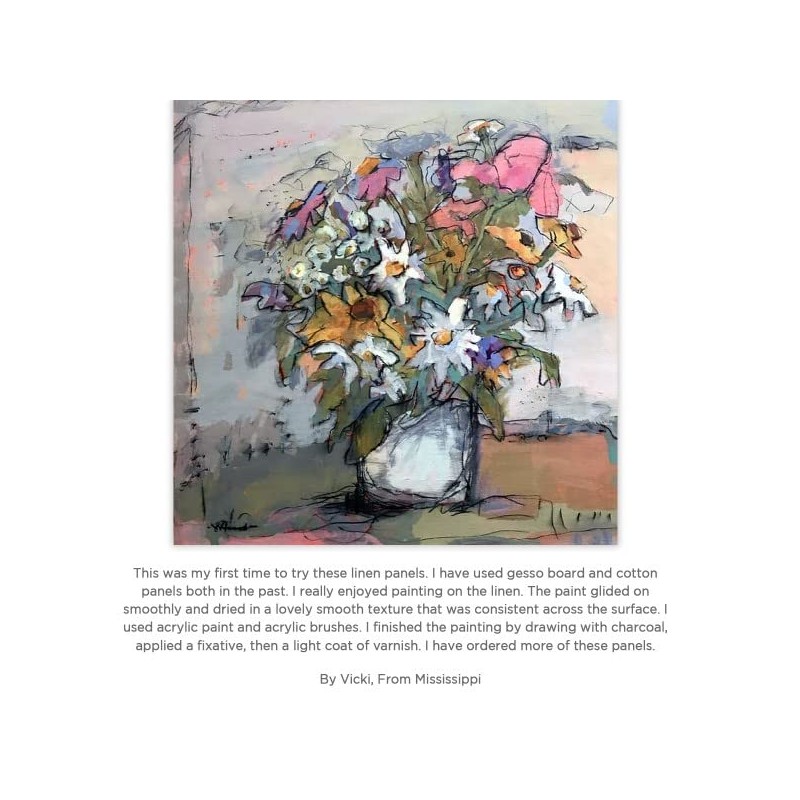 Centurion All-Media Primed Linen Panels - 9x12" 3 Pack -