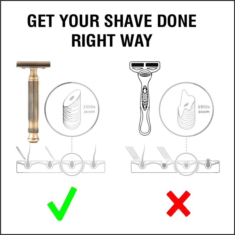 Pearl Shaving Double Edge Safety Razor L-55 (chrome)