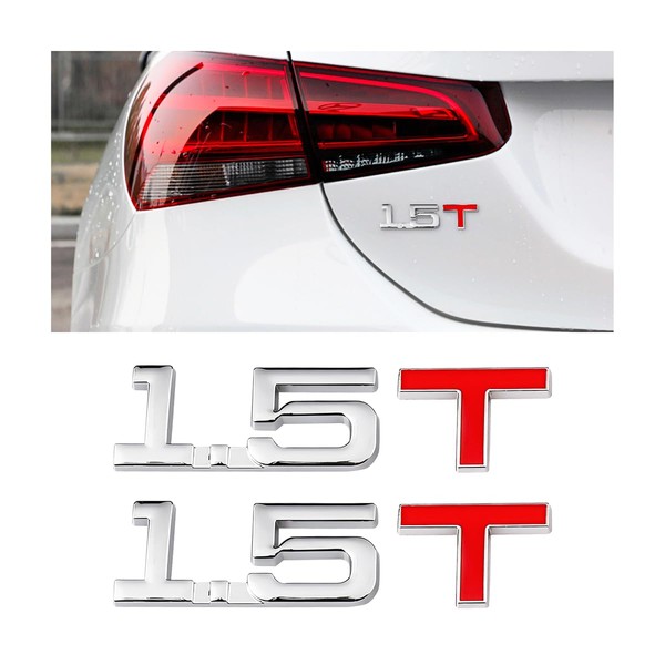 JNNJ 2 Pieces 3D Emblem Badge, Badge Car Sticker Decal,