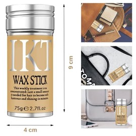 Cera Natural Fijadora Cabello Peinado Larga Duracion Clean Look Barra Hair Cabello Control de bordes barra para el cabello no graso Pomada de pelo (3 