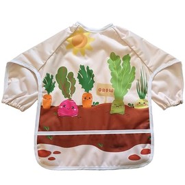 Madrona Brands Full Sleeve Waterproof Garden Grow Toddler Baby Bib | Arts & Crafts Smock Cover, Paint Apron | Fits Kids 1-3 Years…