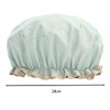 ieron Double Layer Shower Caps, Reusable Bath Cap, Waterproof Elastic