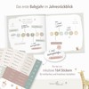 mintkind® Baby Album "Mein erstes Lebensjahr" Linen + Sticker Set