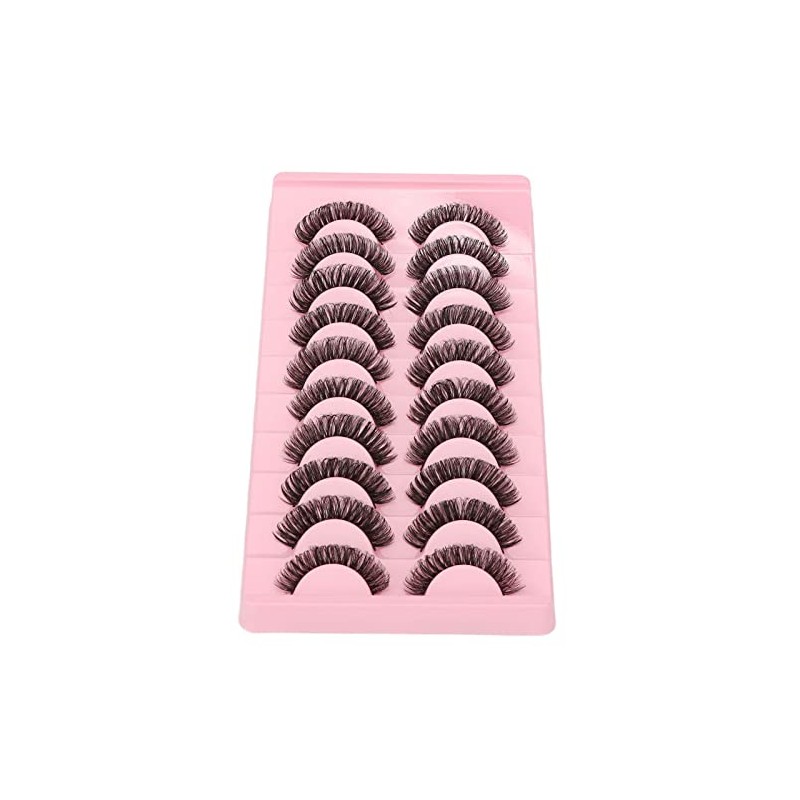 Pestañas Postizas, 10 Pares, Reutilizables, Suaves, 3D, Multicapa, Pestañas Postizas,