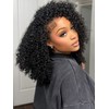 KLAIYI Afro Kinky Curly 3 In 1 Flip Over 3/4