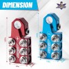 Kaas Battery Terminal Connectors Set - Red/Blue Top Post for