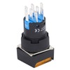 25Pcs Squares Push Button Switch 8 Pin Self Locking Switches