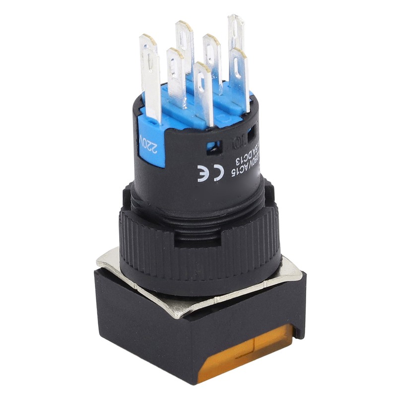25Pcs Squares Push Button Switch 8 Pin Self Locking Switches