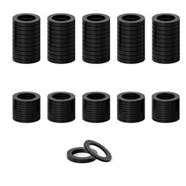 Ronoza Pack of 100 Fitschenringe Room Doors, Washers Door Hinge, Plastic Door Hinge Room Doors, 10 x 15 mm, Thickness 1 mm, 50 Pieces + Thickness 2 mm, 50 Pieces, Mounting Rings Without Abrasion