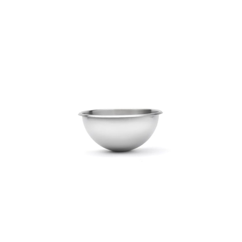 De Buyer 3372.24 Stainless Steel Hemispherical Bowl with Round Open