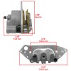 Caltric Front Right Brake Caliper For Polaris Ranger 1000 19-22