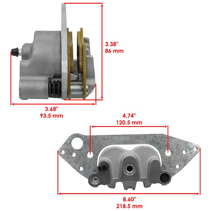 Caltric Front Right Brake Caliper For Polaris Ranger 1000 19-22