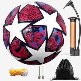 Balón de Fútbol, Balón de Fútbol Número 5 Estilo Copa del Mundo, Balónes de Fútbol de Entrenamiento Juvenil, Pelota de Futbol para niños y Adultos, Soccer Lovers Gift