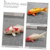 FUNOMOCYA 4 Pcs Artificial Fish Tank Ornaments Decorative Carp Lifelike