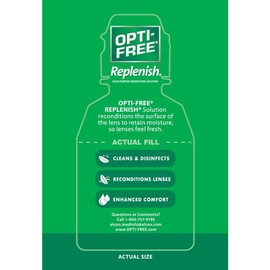 Opti-Free RepleniSH Multi Purpose Disinfecting Solution-2 Fl Oz (60 ml), Carry On Size