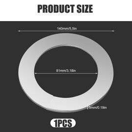 Stove Pipe Rosette 150 mm Cover Rosette Split Stainless Steel Wall Rosette Pipe Cuffs Tap Cover 160 mm Hole Diameter/Edge 30 mm (80 mm)