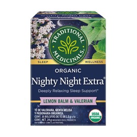 Traditional Medicinals, Té Orgánico Nighty Night Extra Reposo Natural, 1 unidad
