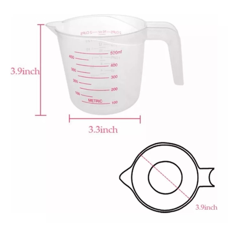 Aleissi Jarra Medidora Cocina Reposteria Fondant 500ml