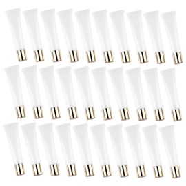 Housoutil 50pcs Travel-ready Lip Gloss Squeeze Tubes Empty Lip Balm Containers for Diy Cosmetics