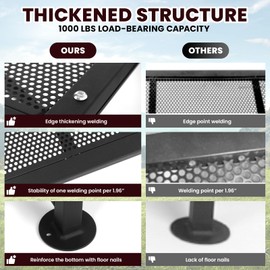 DEFNES 1000LBS Heavy-Duty Goat Stand, Thickened Iron Structure, Goat Milking Stand with 50" × 25" Wide Workbench, Rust-Proof and Easy to Clean Sheep Stand, Goat Stand for Shearing Wool and Milking
