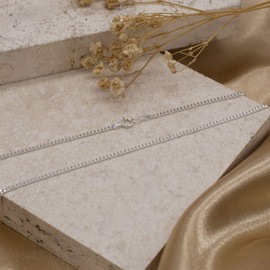 Tuscany Silver Panza Curb Chain of 46 cm/18-inch