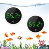 LOFICOPER Digital Aquarium Thermometer, Stick-on Fish Tank Thermometer, Small Temperature