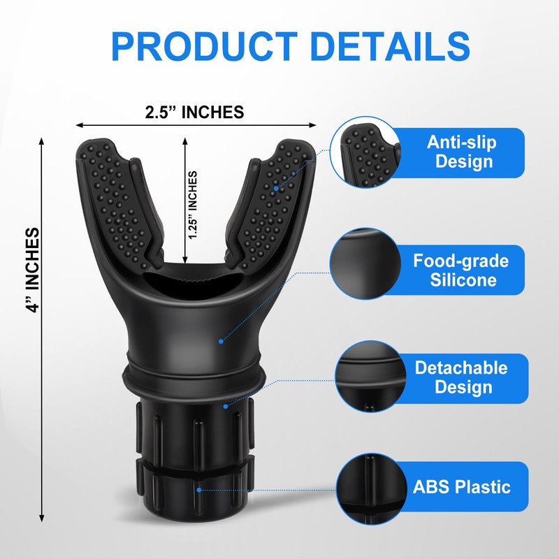 Portable Breathing Trainer with Adjustable Resistance Settings for Enhanced Strength