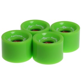 FunTomia Pack of 4 Longboard/Skateboard Wheels (Big Wheels) in 70 x 51 mm 80A or 86A Including ABEC-9 Ball Bearings, Metal Spacer and T-Tool