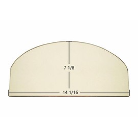 Jotul - #3 Glass - Wood Stove Glass Replacement w/Tape Wood Stove Gasket, Ceramic Glass for Wood Stove, Pyroceram/Robax, Clear Amber Tint, for Wood Burning Stove Indoor/Outdoor - 14 1/16" x 7 1/8"