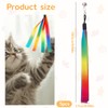FdcZeyxior 5 Pcs Cat Toys Wand Replacement, Interactive Kitten Rainbow
