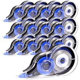 12 Pieces Correction Roller Mouse, 5 mm x 12 m Correction Mouse with Protective Cap Correction Tapes Correction Tape Set Stationery for Students Teachers Office Home (Blue)