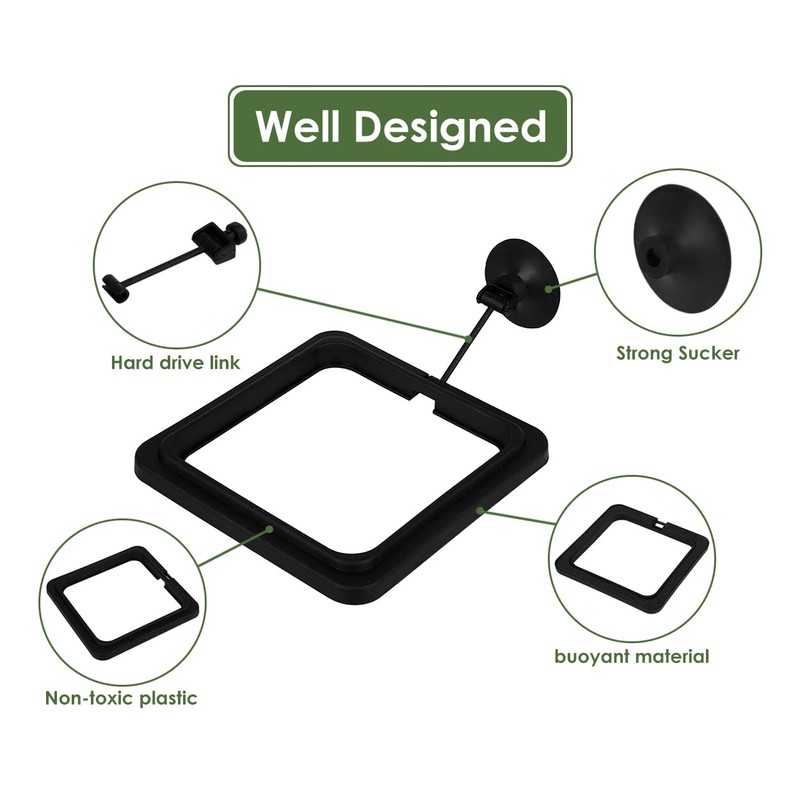 DS. DISTINCTIVE STYLE Fish Feeding Ring 2 Pieces Aquarium and