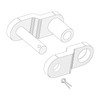 sourcing map Set of 12 Offset Half Link Roller 1/2